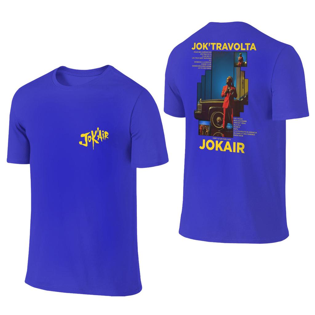 Мужская футболка рэпера JOKAIR Y2K Ретро Хлопковые футболки Летние Удобные Новые Футболки Свободные Оверсайз Топы