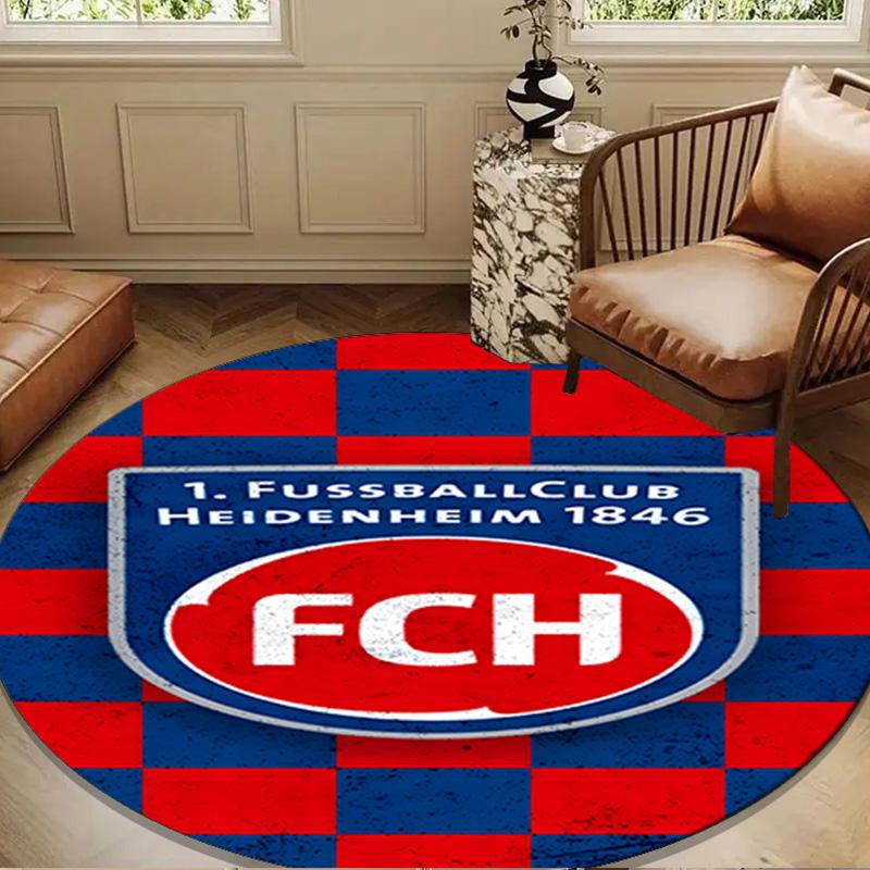 Heidenheim Squad Round mat Home Decor, Chair rug For livingroom,Bedroom, doormat home decor Birthday Gift Christmas Gifts
