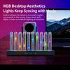 Световая индикация с управлением звуком, динамический градиент RGB, подсветка салона, универсальный автомобильный декор для вентиляционного отверстия и приборной панели, светодиодная подсветка интерьера