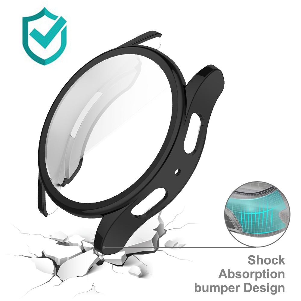 Full Coverage Silicone Case For Samsung Galaxy Watch 7 40mm 44mm Shockproof Scratch Resistant Bumper Screen Protector Accessory