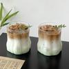 Cold Coffee Cups Iced Coffee Cups Glass Water Cup Coffee Mug Glass Drinkware Water Bottle Aesthetic Glass Cup Desk Accessorie