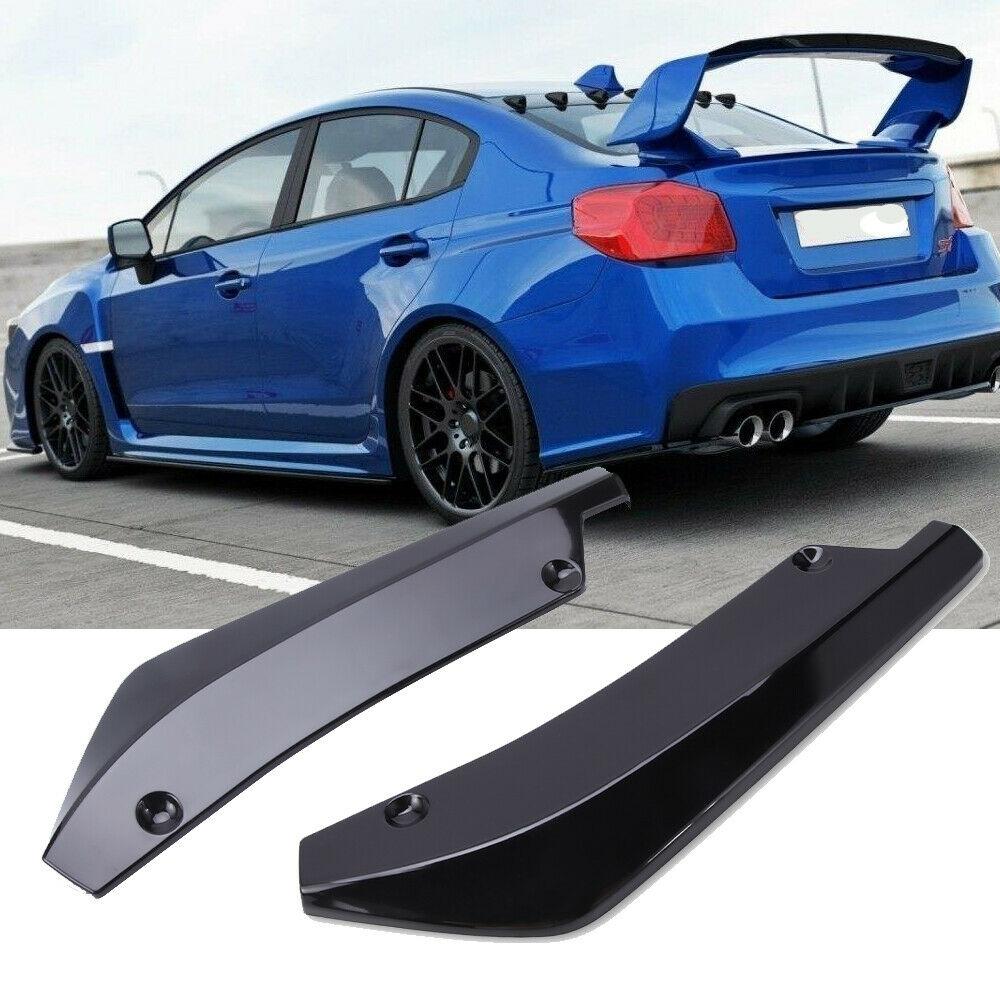 2 шт., разделитель заднего бампера, универсальный для Subaru WRX STI Impreza, боковой спойлер Canards, диффузор, наклейка, отделка автомобиля