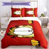 3pcs Duvet Cover Set (1*Duvet Cover + 2*Pillowcase, Without Core), Garfield Print Soft All‑Season Bedding Set, Home Bedroom Decor Gift