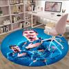1pc Number 7 Soccer8 Carpet, Round Rug, Comfortable, Suitable for Entryways, Living Rooms, Office, And Bedrooms, Christmas Decoration