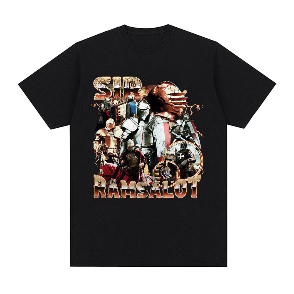 Sir Ramsalot Fun Knight Fan Tshirt 2026 New Hot Selling Mens Womens Casual Cotton Fashion Retro Tshirt Street Wear