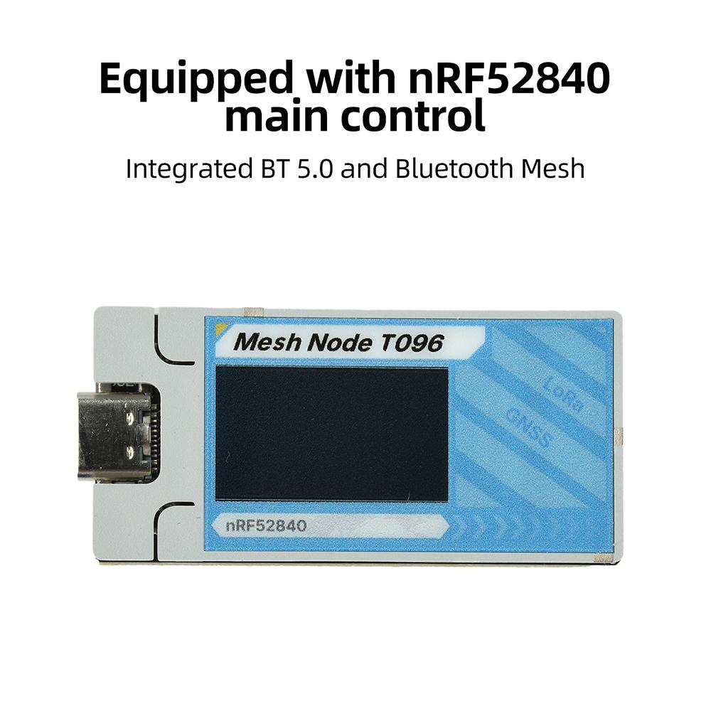 861~918MHz Heltec Tracker Mesh Node T196 nRF11811 SX1161 LoRa Chip Ultra-low Power BLE GNSS 18±1dBm Meshtastic MeshCore