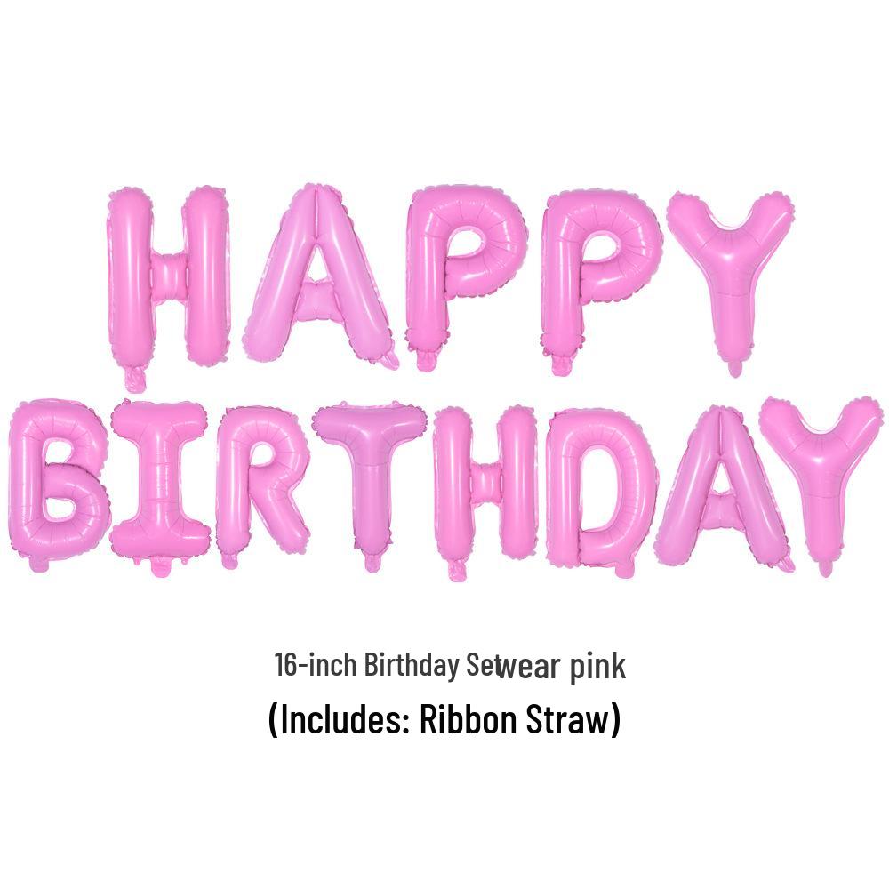 Набор украшений из 16-дюймовых шаров-букв «С Днем рождения»