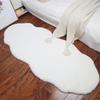 Plush Soft Fur Carpet Imitation Rabbit Hair Bedside Anti -Skid Mat White Bedroom Floor Decor Living Room Sofa Area Irregular Rugs