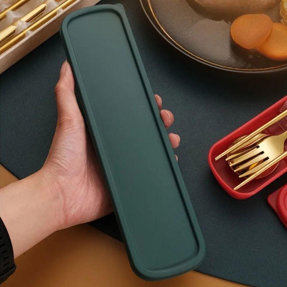 Silver/Gold Color Tableware Set Stainless Steel Travel Cutlery Set Coffee Stirring Spoon