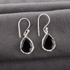 Black Onyx 925 Solid Sterling Silver Earrings, Handmade Gemstone Jewelry Earrings For Memorial Day