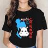 Funny Baby Hippo Moo Deng Tshirt Women Men Fashion T-shirt Streetwear Kawaii Cartoon T Shirt Harajuku Y2k Tee Tops Mange Clothes