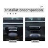 ABS Gloss Black Keyhole Tailgate Handle Covers For Ford Ranger 15-21