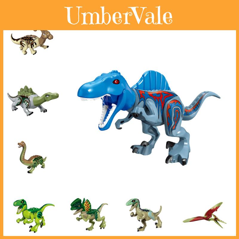 Educational Building Blocks Toy Jurassic Dinosaur Model Plastic Material