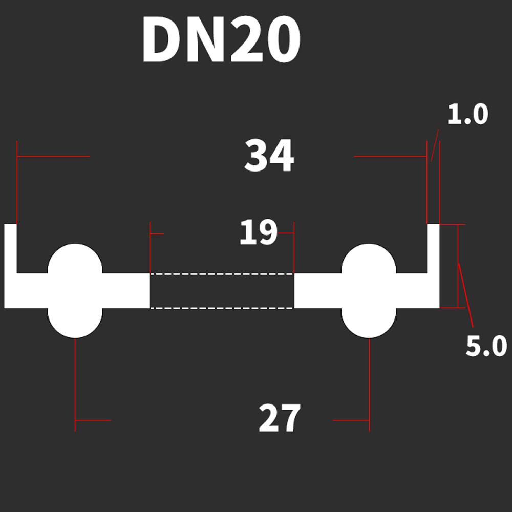 DN10-DN200 Стандарт DIN 3/4" 1.5" 2" -8" Тройной зажим EPDM Санитарная уплотнительная прокладка Лента для домашнего пивоварения