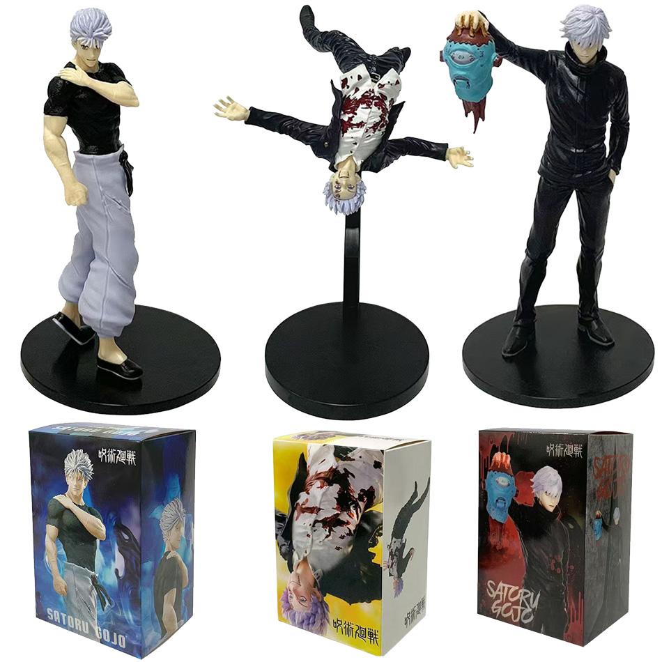 Набор аниме-фигурок Jujutsu Kaisen 19 см Сатору Годжо Фушигуро Мегуми ПВХ Модель Игрушки для Коллекции и Украшения Подарок