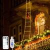 LED Christmas Decorations Fairy Lamp LED Ladder Lamp with Climbing Santa Claus Home Outdoor Christmas Light New Year Ornaments