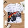 Children's Clothing Boys Tshirt Short Sleeve Girl T-Shirt 3D Cartoon Truck Print Kids Summer Clothes Children's Boy's Clothing