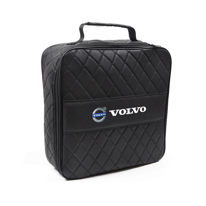 Car Leather Storage Bag High-capacity Auto Trunk Handbag For Volvo Xc60 XC40 EX40 Xc90 S60 S90 EX30 V40 V60 V50 V90 S80 C40 V70