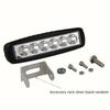 1PC Super Bright Car LED Light - Waterproof Black Cover DRL for Off-Road SUV Truck (No Battery)