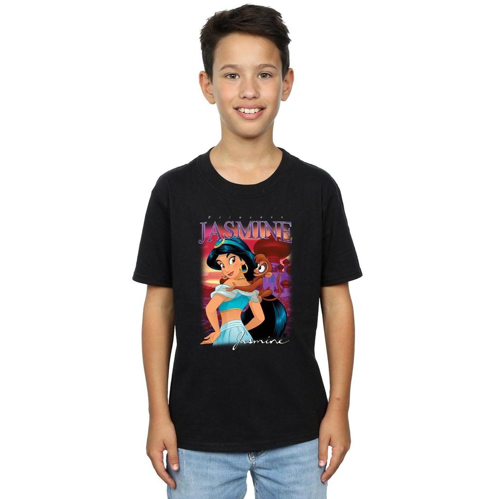Disney Футболка для мальчиков «Аладдин Принцесса Жасмин Монтаж»