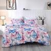 Butterfly Duvet Cover Set Queen King Size 3D Printed Bedding Quilt Cover Set For Girls Kids Teens 3 Piece Set 2 Pillowcases