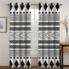 2pcs Boho Mandala Printed Window Curtains For Bedroom Living Room Rod Pocket Drapes For Bathroom Patio Door Windows Home Decor