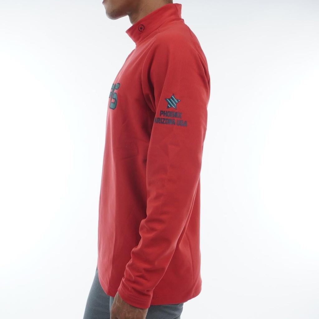 Ping Apparel Men's Long Sleeve High Neck Shirt (Brand Logo, Heat Retention) / Golf Undershirt / 621-3269907 100_Red M