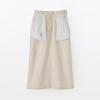 MUJI Women's Stretch Corduroy Narrow Skirt, BE1XWA5A, Ivory, XXL