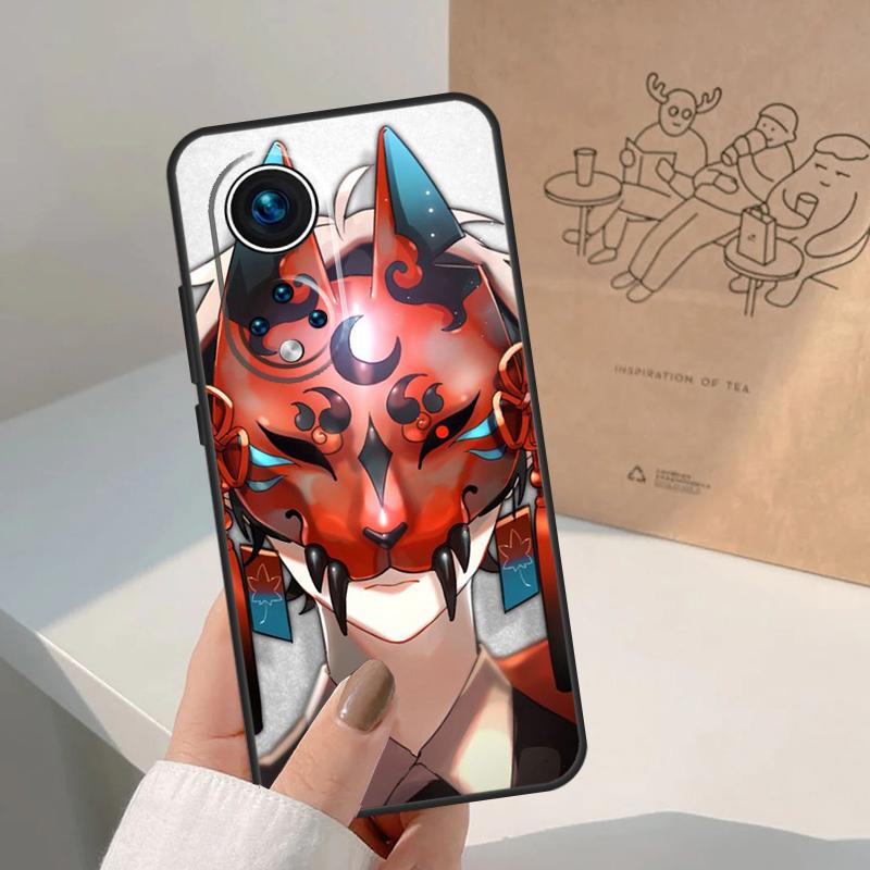 Китсунэ Лиса Японское Искусство Чехол Для Honor Magic 8 Pro 5 6 7 Lite Honor 400 200 Pro X9c X9b X9a X8a X8b 50 70 90 Чехол