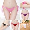 Сексуальные прозрачные стринги женские кружевные трусики с открытым вырезом нижнее белье