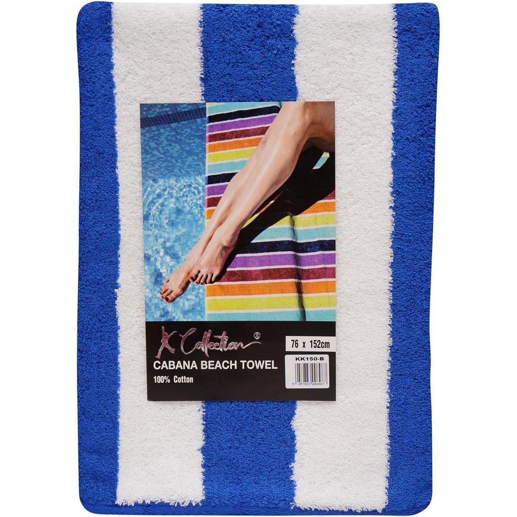 K Collection Striped Beach Towel (Pack of 2)