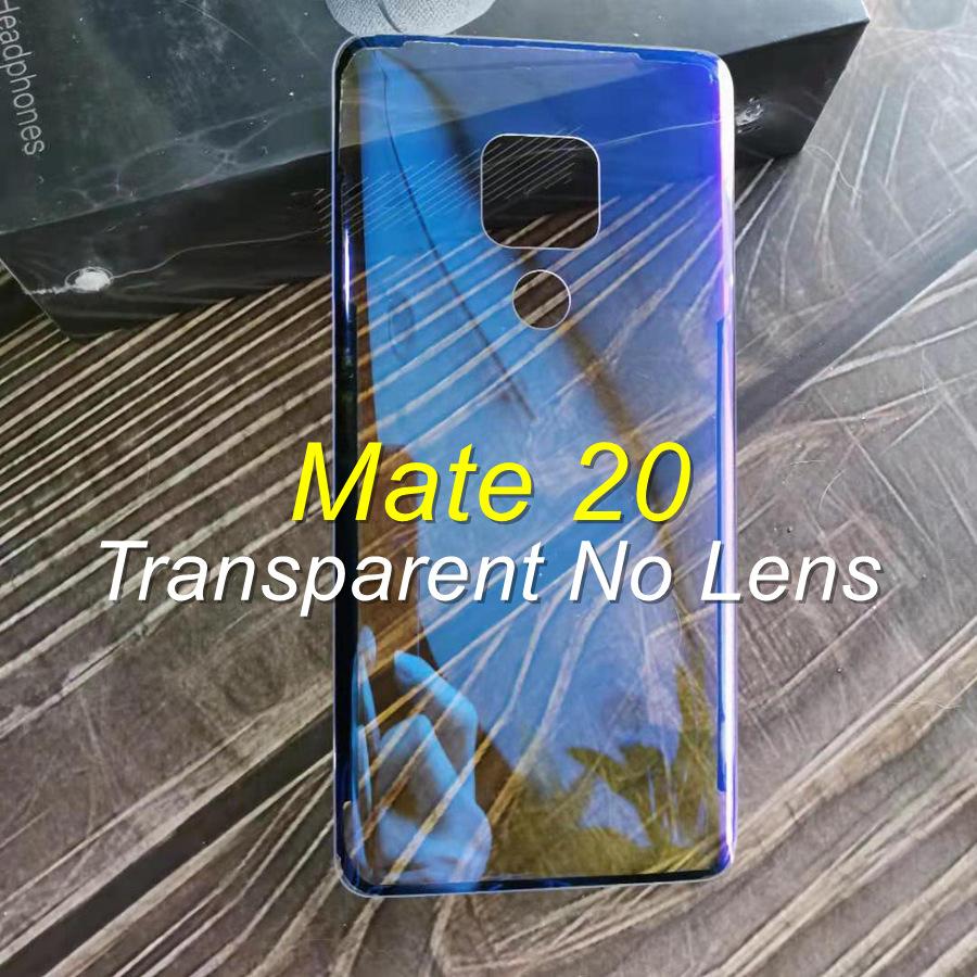 Прозрачное стекло для Huawei Mate 10 20 30 Pro, задняя дверь с аккумулятором и объективом камеры