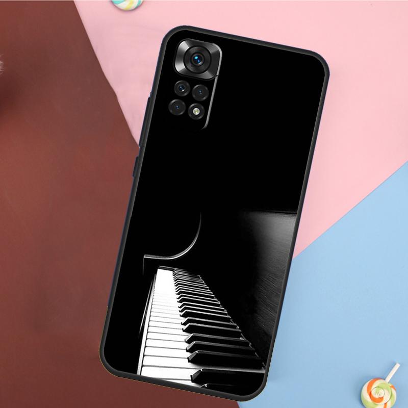 Чехол-накладка с дизайном клавиш пианино для Xiaomi Redmi Note 13 14 Pro 12 11 9 10 9S 10S 11S 12S Redmi 14C 10C 12C 13C