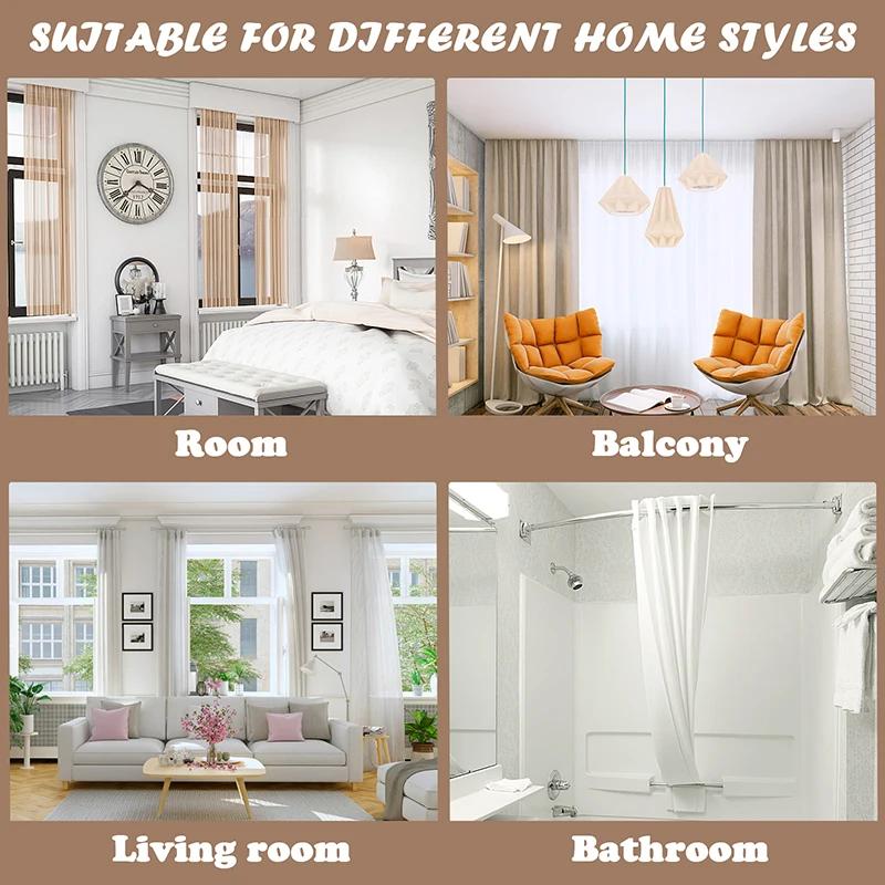 16pcs Plastic Top Curtain Accessories for Roman Rod Home Decoration Plastic Eyelets for Windows Grommet Kit Sewing Eyelet