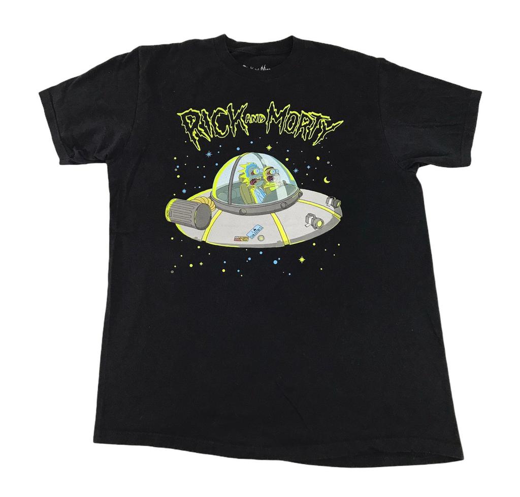 Rick and Morty American Adult Animated Science Fiction Sitcom Movie Tee T-shirt Printed Unisex Wear Streetwear Fits Size L Y764J