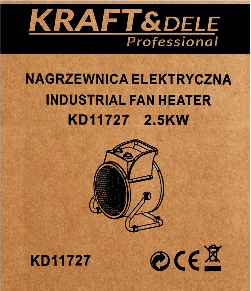 Electric heater 2.5kW KD11727