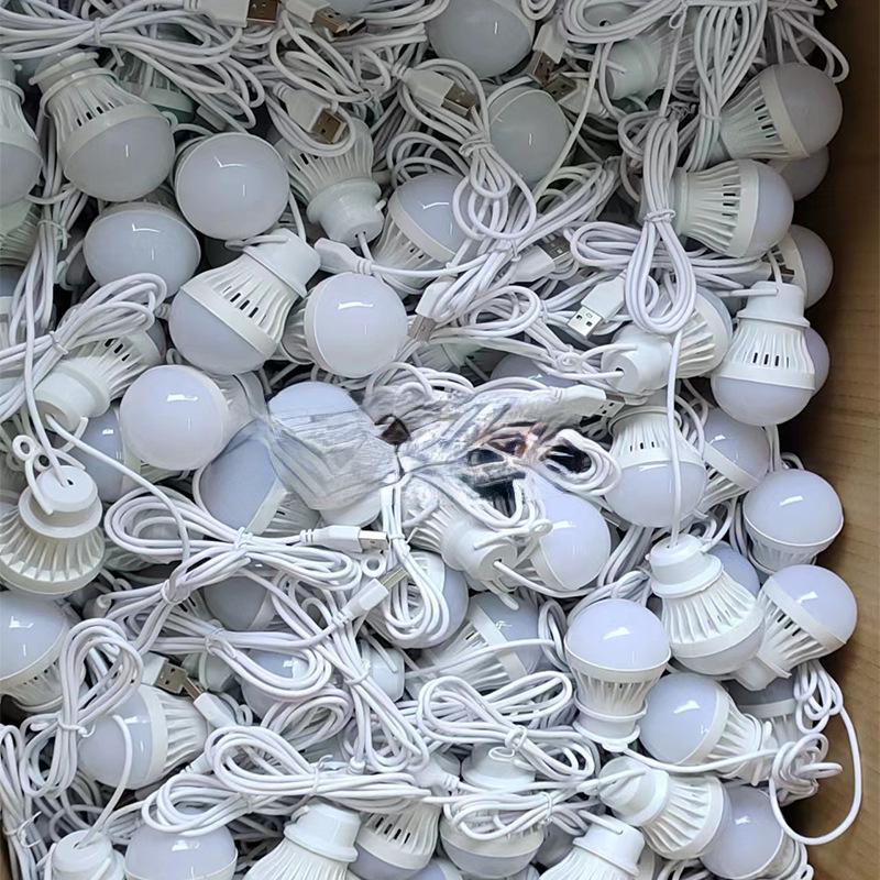 1PC Cold Emergency Reading 5W Portable Lamp Light USB Ball Bulb Night LED