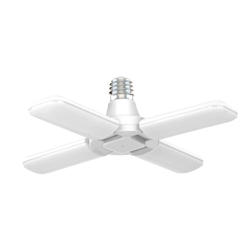 Led Fan Garage Light 40/30W E27 Super Bright Industrial Lighting Foldable Fan Blade Angle Adjustable For Home Garage Lighting