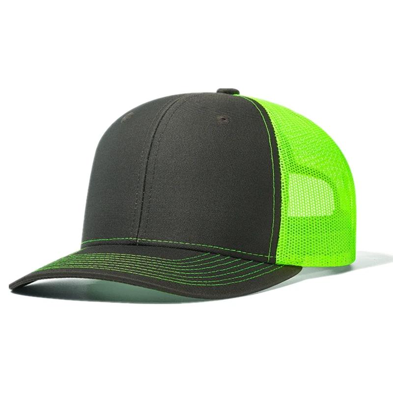 For Men & Women Gender Neutral Two Tone Cap Curved Brim Style Trucker Hat Men & Women Casual Outdoor Air Permeable Ventilated Summer Cap