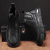 Fashion Leather Shoes for Men High Top Slip-on Quality Fashion Free Delivery Shipping Man Casual Chelsea Boots Retro Classic Original Pu