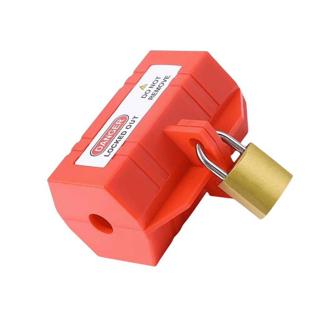 Plug Lockout Device with Locking Tag Plastic Tag Out Plug Power Lock Electric Plug & Thermostat Plug Lock Enduring