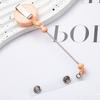 Card Holder Retractable Easy Pull Buckle Creative Beads Keychain Retractable Buckle Work Badge ID Easy Pull String Buckle