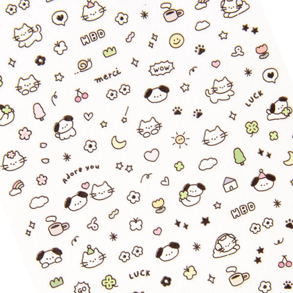 Bullet Journaling Puppy & Kitty Friends Micro Mini Stickers