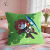 Diluc Cute Cute Genshin Impact Cushion Cover Square Short Plush Pillow Case Living Room Sofa Home Decor Funda X