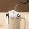 Double-layer Coffee Cup With Spoon&Straw Milk Coffee Mug Portable Insulated Anti Scalding 304 Stainless Steel Water Cup