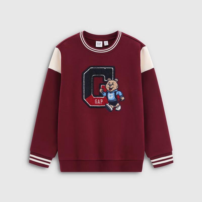 Gap Boys' Bear Logo Color-Block Fleece Sweatshirt