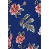 Girls On Film Curvy Womens/Ladies Navy Rose Print Wrap Dress