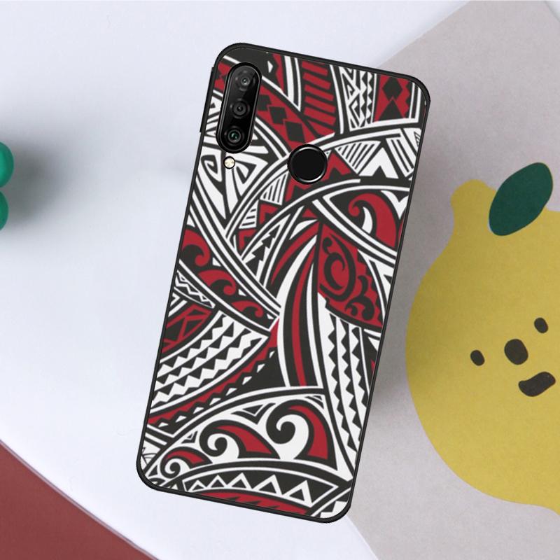 Maori Tribal Samoan Polynesian Print For Huawei Nova 7i 8i 11i 12i 12s Y73 Y70 Y90 Y60 Y72 Y61 Y91 9 10 SE P40 Lite P30 Pro Case