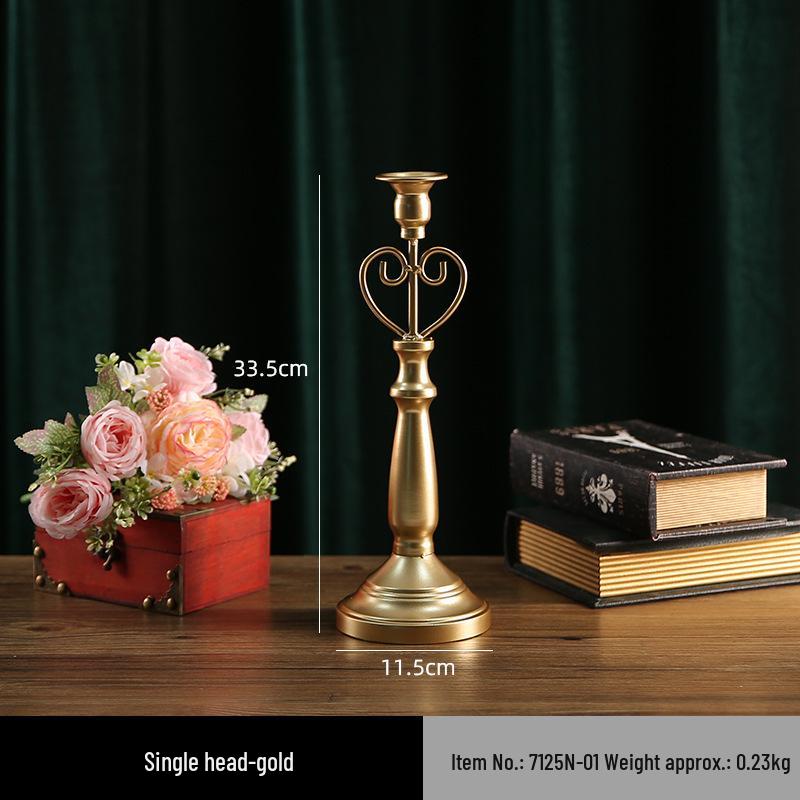 Винтажный французский подсвечник-украшение – Романтический европейский держатель для свечей для декора стола и фотосессий