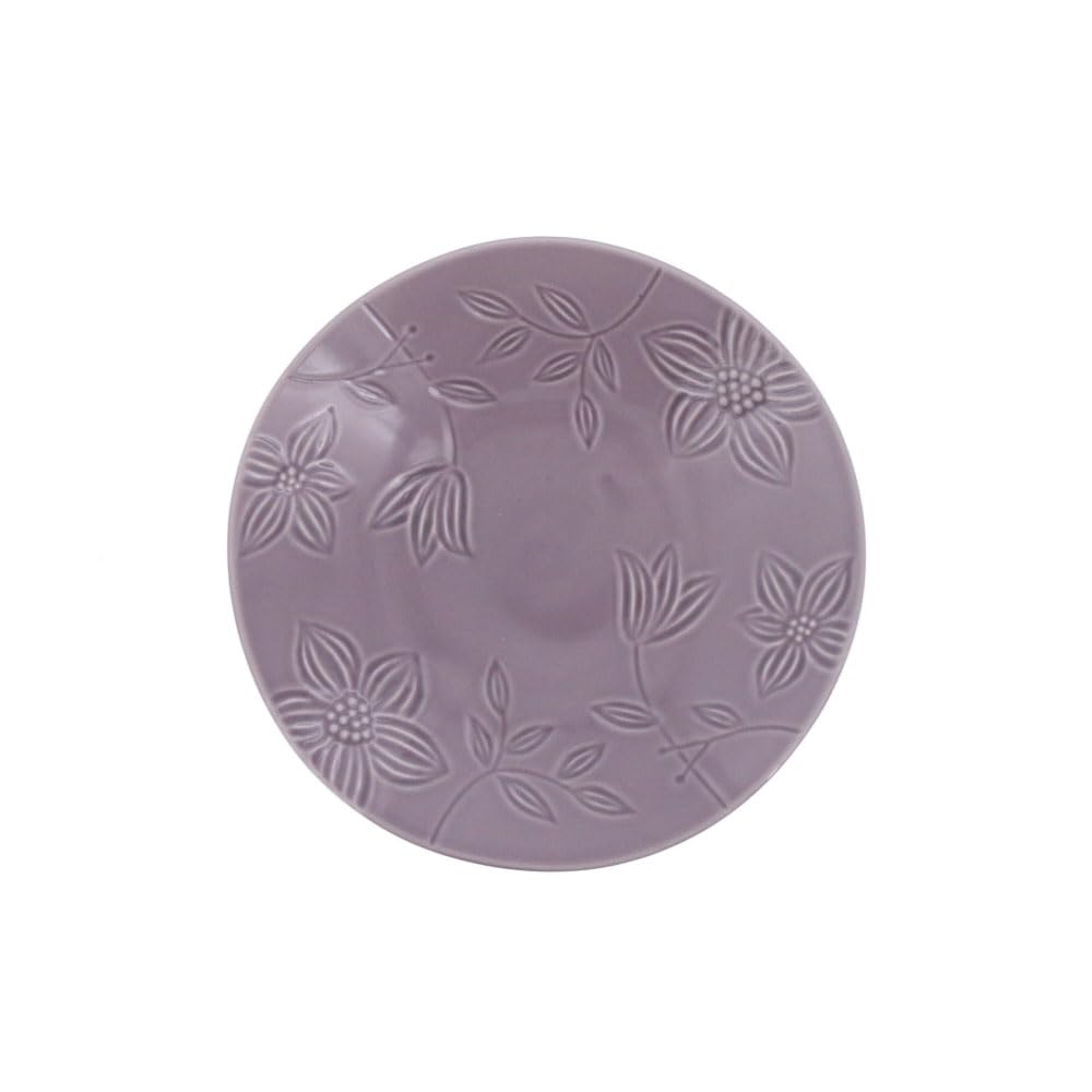 EAST Table Plate Purple 16.5cm Floral Made In Japan Microwave Safe Dishwasher Safe 712-035-03